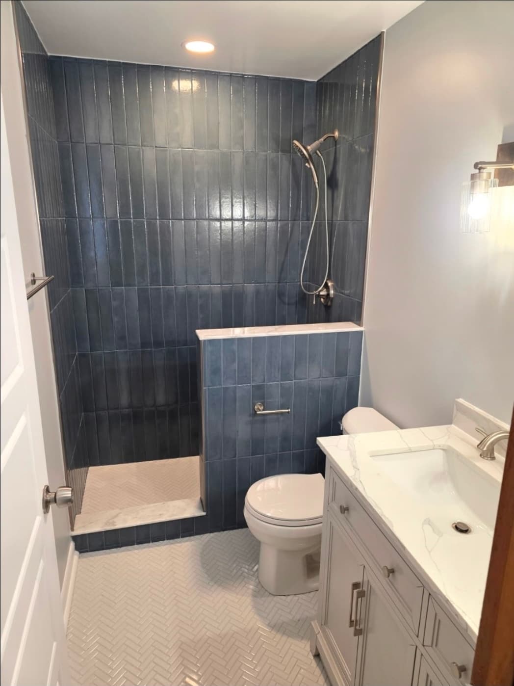 Custom bathroom tile work by Elite Finishes in Baltimore